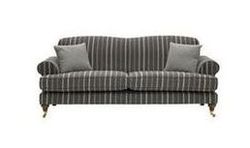 Heart of House Sherbourne Large Striped Sofa - Charcoal
